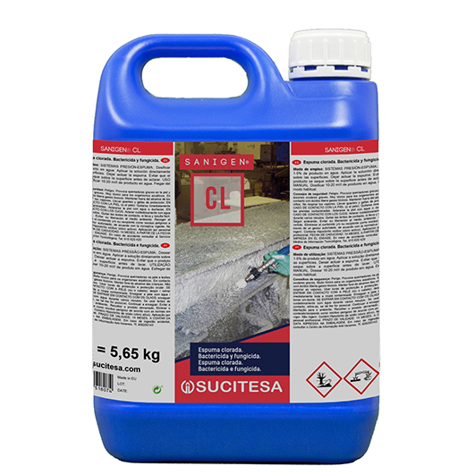 SANIGEN CL 5 LT (ESPUMA CLORADA DESINFECTANTE INDUSTRIA ALIMENTARIA)