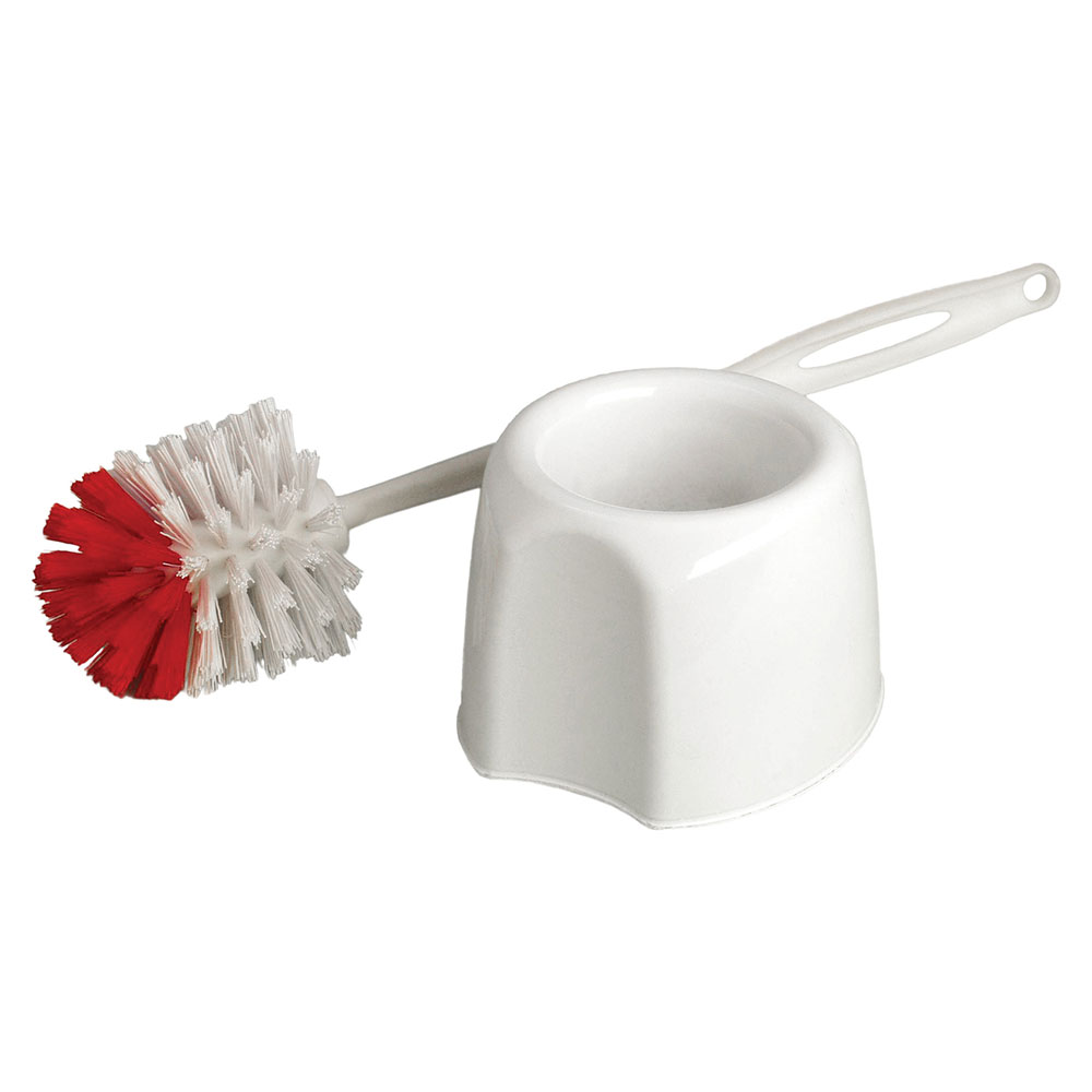 Escobilla limpia sanitario con base circular