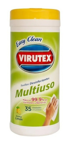 TOALLA DESINFECTANTE VIRUTEX 35 UNIDADES
