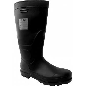 Bota pvc negra p/acero