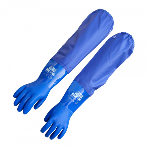 [gb10] GUANTES BLUE LONG T.L (nitrilo azul)